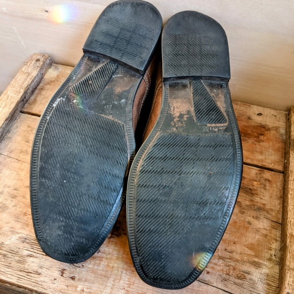 Clarks Brown Leather Low Chukka Boots Men's size 10 - Picture 4 of 6